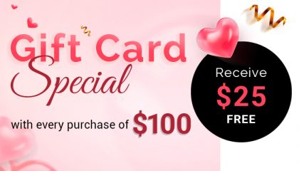 Buy $100 gift card get $25 free