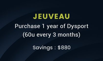jeuveau 1 year package
